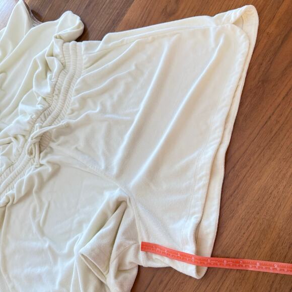 Summersalt Size 2X Terry Romper Shorts Swim Coverup Cream Tan - Picture 10 of 11